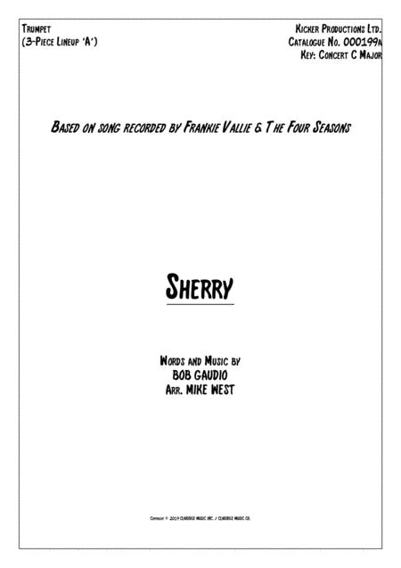 Free Sheet Music Sherry Baby 3 Piece Brass Section A