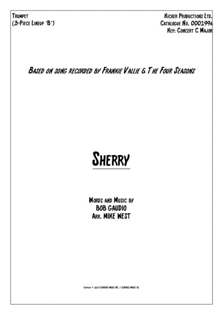 Free Sheet Music Sherry Baby 3 Piece Brass Section B