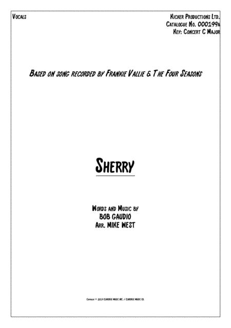 Free Sheet Music Sherry Baby Vocals