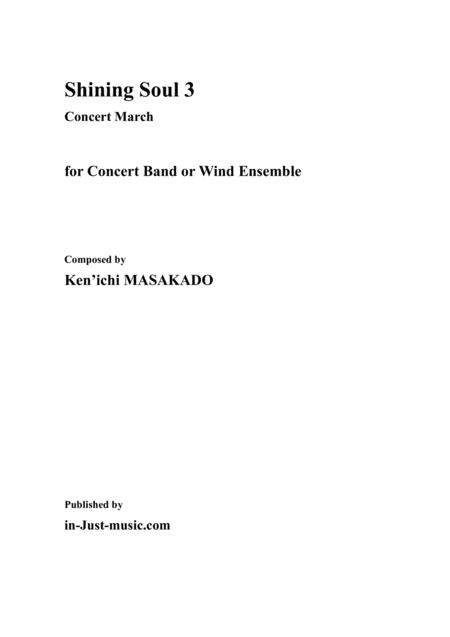 Free Sheet Music Shining Soul 3 Concert March Score