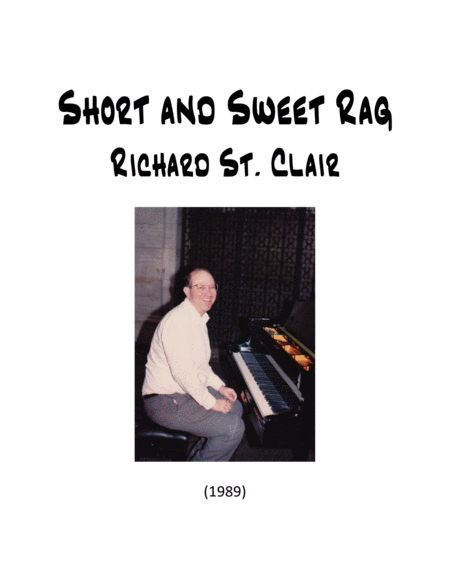 Free Sheet Music Short And Sweet Rag For Solo Piano