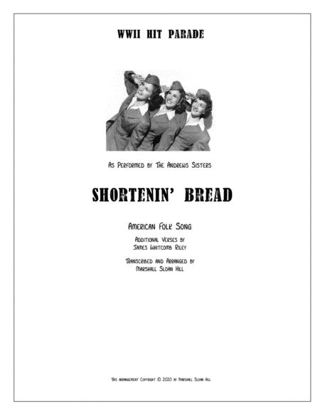 Shortenin Bread The Andrews Sisters Sheet Music