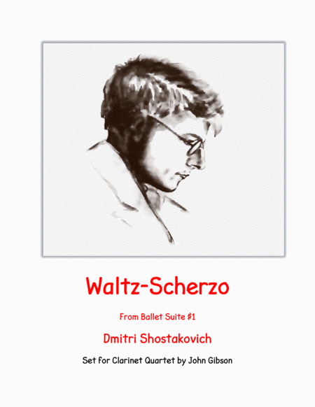 Shostakovich Waltz Scherzo For Clarinet Quartet Sheet Music