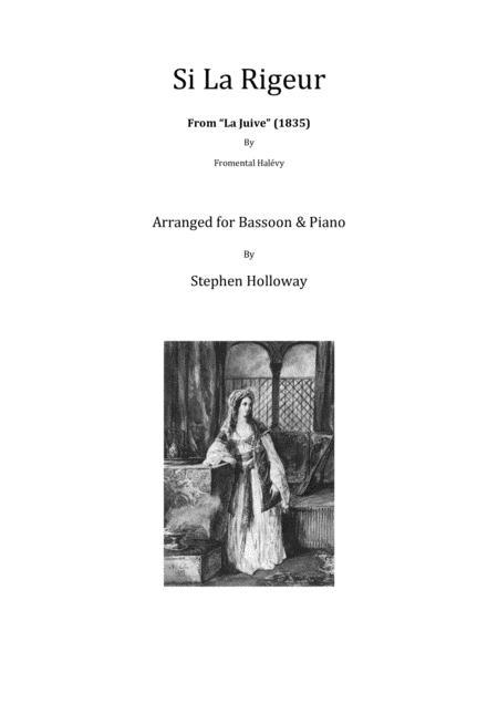 Free Sheet Music Si La Rigeur Halvy For Bassoon And Piano