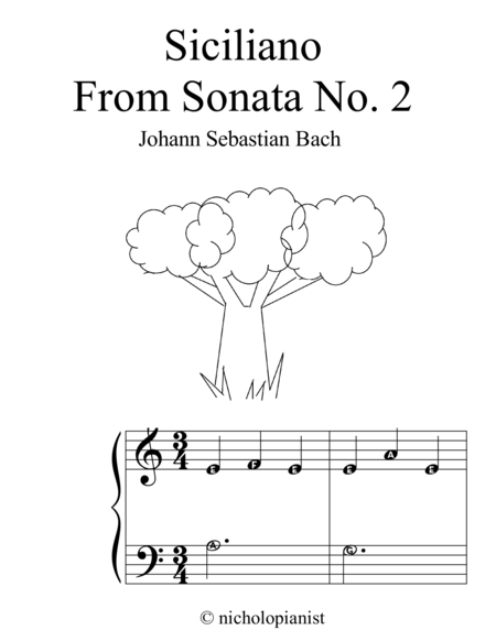 Free Sheet Music Siciliano From Sonata No 2
