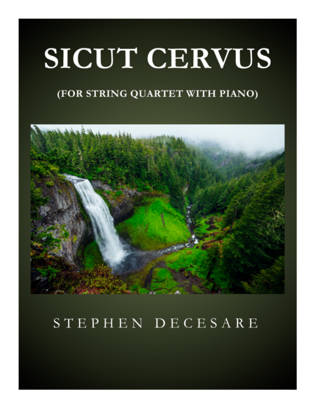 Free Sheet Music Sicut Cervus For String Quartet And Piano