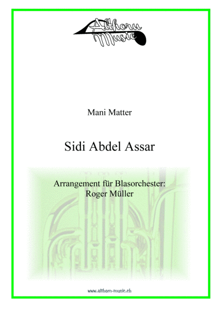 Free Sheet Music Sidi Abdel Assar