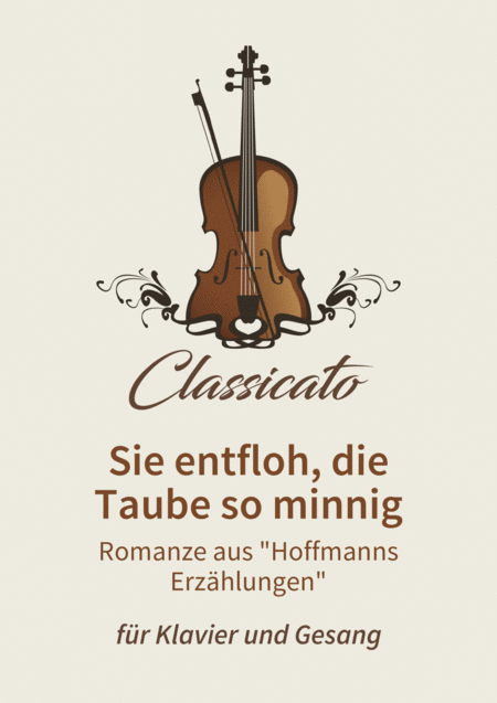 Sie Entfloh Die Taube So Minnig Sheet Music