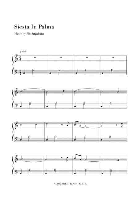 Siesta In Palma Ennui Piano Solo Sheet Music