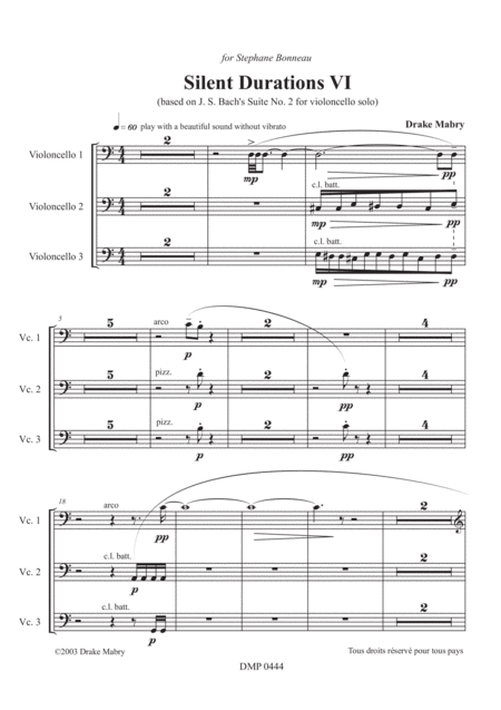 Free Sheet Music Silent Durations Vi