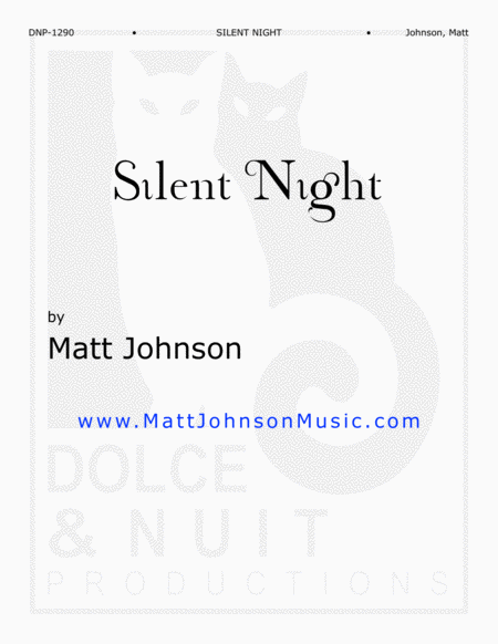 Silent Night An Expansive New Age Arrangement Sheet Music