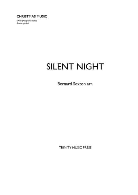 Silent Night Arr Sheet Music