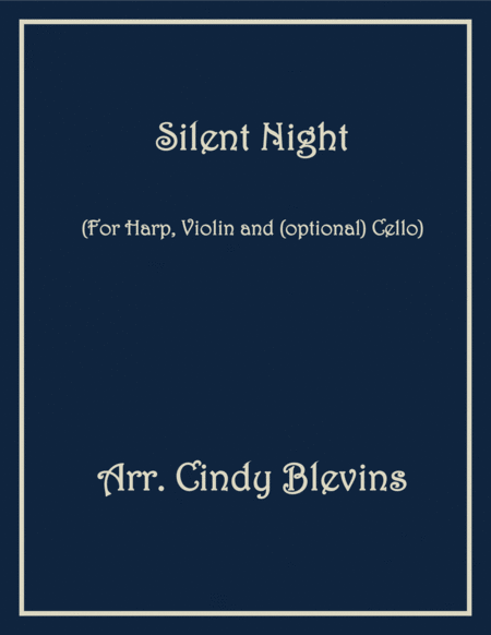 Silent Night Arranged For Harp Violin And Optional Cello Sheet Music