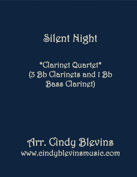 Silent Night For Clarinet Quartet With Bass Clarinet Sheet Music