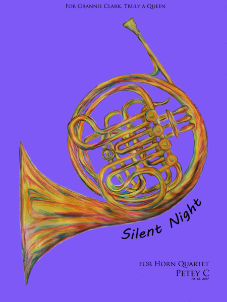 Silent Night For Horn Quartet Sheet Music