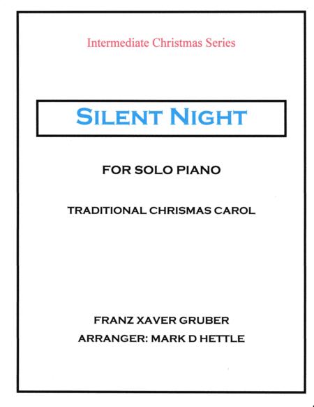 Free Sheet Music Silent Night For Solo Intermediate Piano