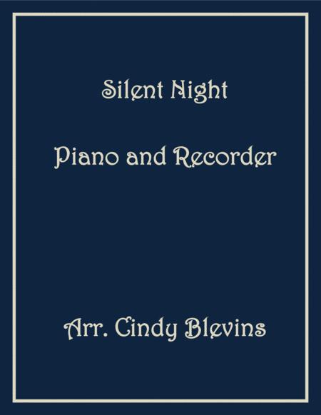 Free Sheet Music Silent Night Piano And Recorder