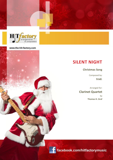 Free Sheet Music Silent Night Stille Nacht Jazz Waltz Clarinet Quartet