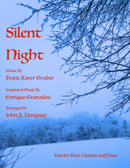 Free Sheet Music Silent Night Trio For Flute Clarinet And Piano