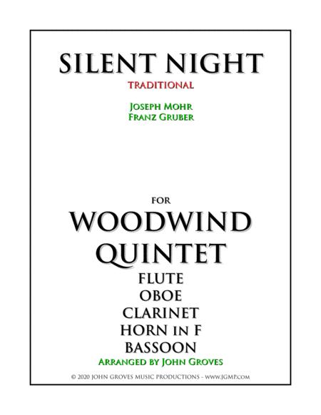 Free Sheet Music Silent Night Woodwind Quintet