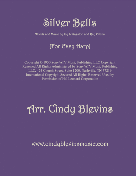 Free Sheet Music Silver Bells Arranged For Easy Harp