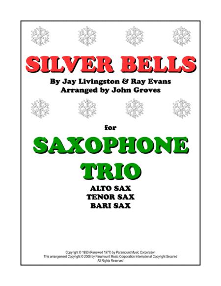 Silver Bells Saxophone Trio Sheet Music