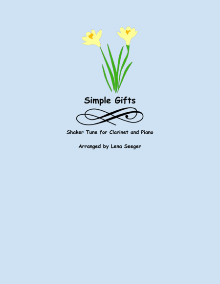 Free Sheet Music Simple Gifts Clarinet And Piano