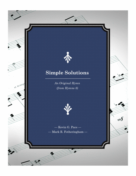 Free Sheet Music Simple Solutions An Original Hymn