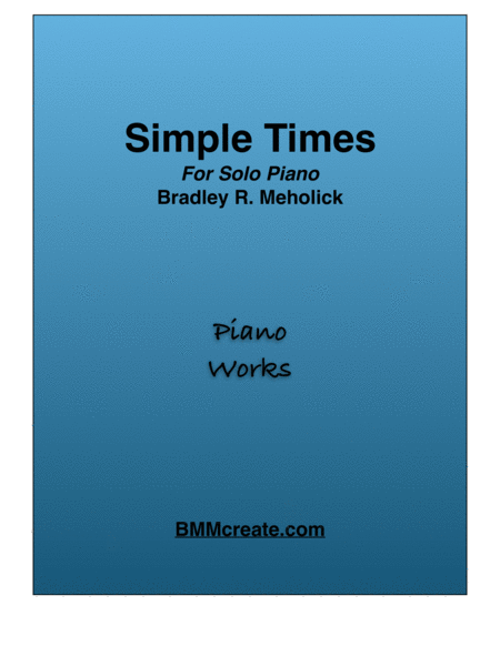 Free Sheet Music Simple Times