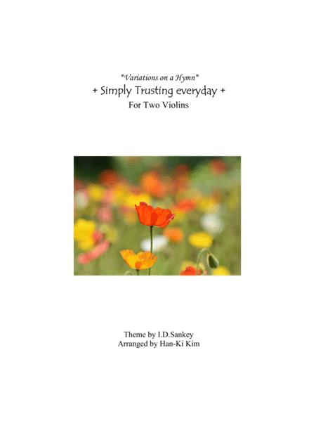 Simply Trusting Everyday For Violin Duet Sheet Music