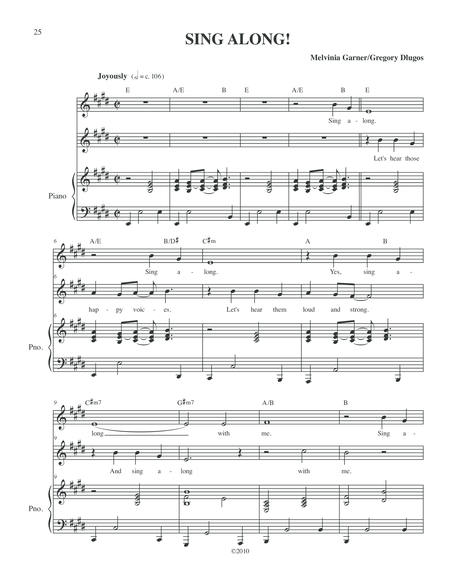 Free Sheet Music Sing Along