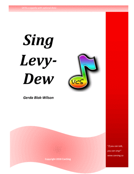 Sing Levy Dew Sheet Music
