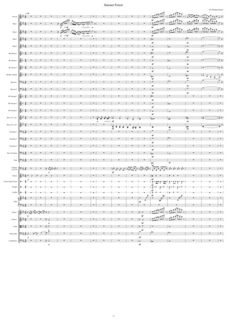 Free Sheet Music Sinister Forest