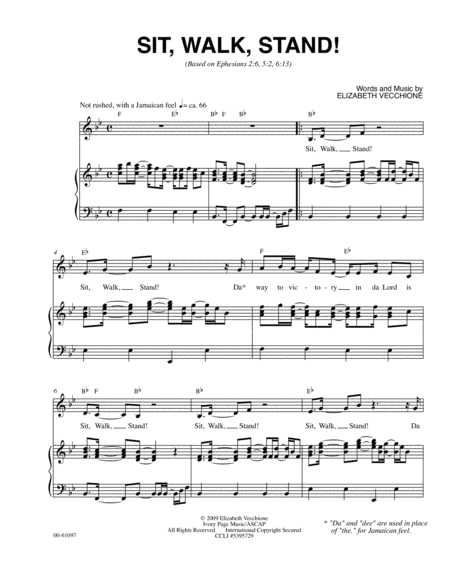 Sit Walk Stand Sheet Music