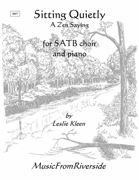 Free Sheet Music Sitting Quietly For Satb And Piano