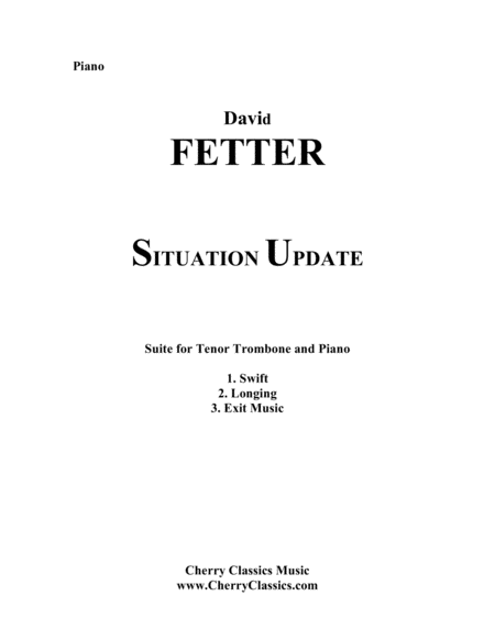 Free Sheet Music Situation Update Suite For Trombone And Piano