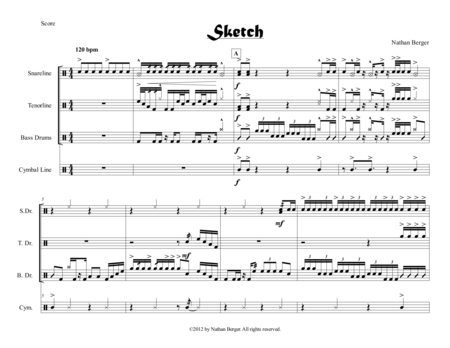 Free Sheet Music Sketch