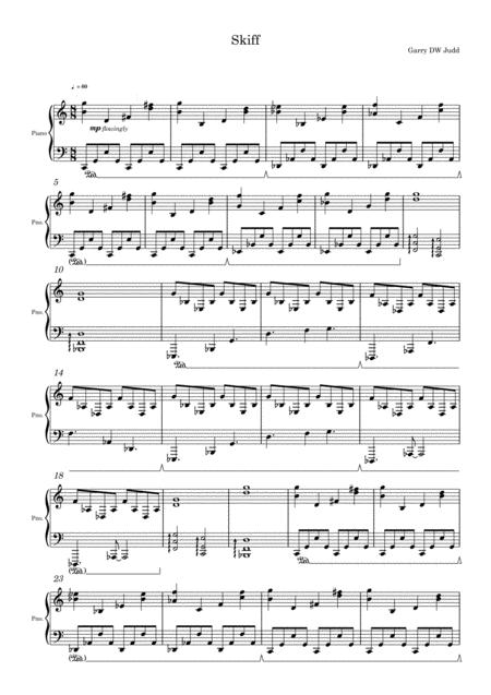 Free Sheet Music Skiff