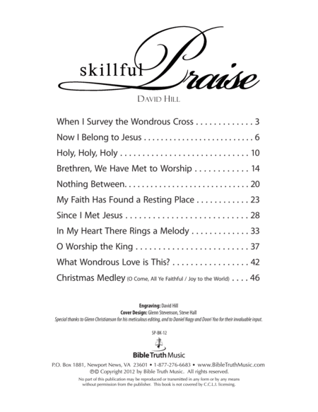 Skillful Praise Piano Book Sheet Music