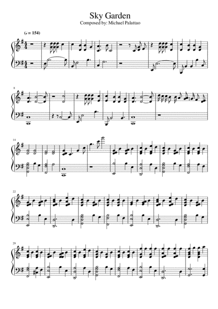 Sky Garden Sheet Music