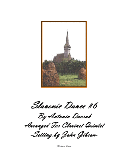 Slavonic Dance 6 Set For Clarinet Quintet Sheet Music