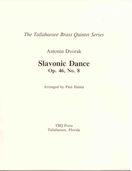 Slavonic Dance Op 46 No 8 Sheet Music