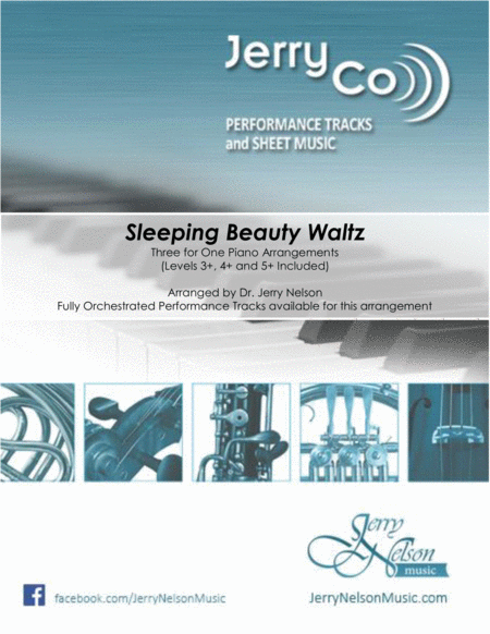 Sleeping Beauty Waltz Tchaikovsky 3 For 1 Piano Arrangements Sheet Music