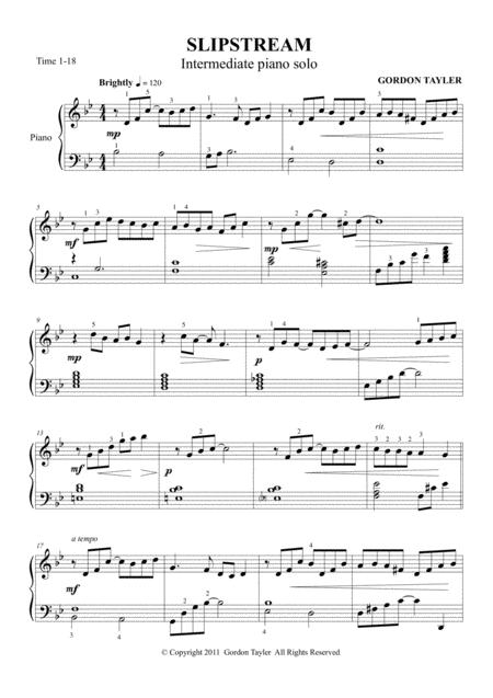 Free Sheet Music Slipstream