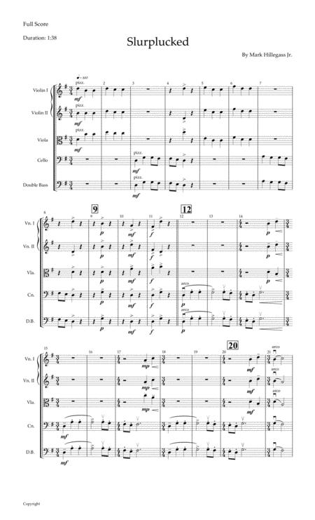 Free Sheet Music Slurplucked