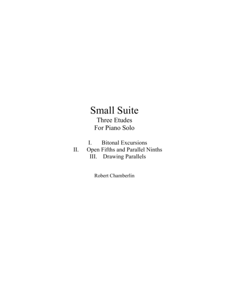 Free Sheet Music Small Suite