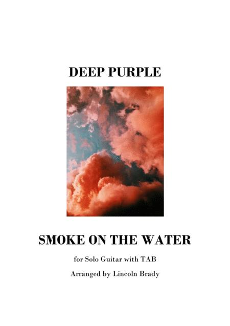 Smoke On The Water Solo Guitar Notation Tab Sheet Music