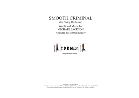 Smooth Criminal For String Orchestra Sheet Music