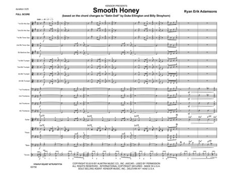 Smooth Honey Based On The Chord Changes To Satin Doll Full Score Sheet Music