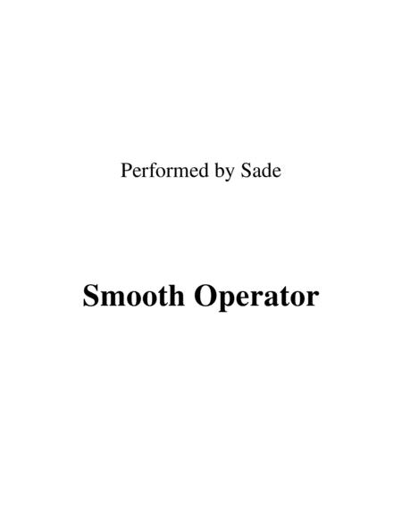 Smooth Operator Lead Sheet Performed By Sade Sheet Music